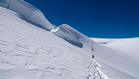Bild vom Monte Rosa im Winter